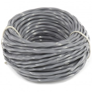 96199 | Леска для триммера, армированная алюминием, X-Pro, квадрат витой, 2,4 мм х 10 м, блистер, DENZEL-0