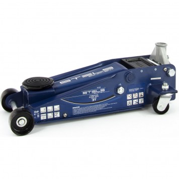 51133 | Домкрат гидравлический подкатной, быстрый подъем, 3 т, Quick, 130-465 мм, профессиональный, STELS-1