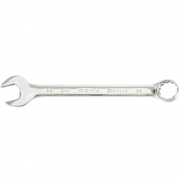 15171 | Ключ комбинированный, 26 мм, CrV, полированный хром, MATRIX-0
