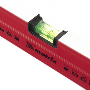 34704 | Уровень алюминиевый магнитный, 400 мм, фрезерованный, 3 глазка (1 зеркальный), усиленный, MATRIX-2