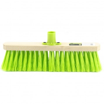 84614 | Щетка деревянная для подметания пола, 280 мм, 5 рядов, прямая тулейка с резьбой, без черенка, СИБРТЕХ-0