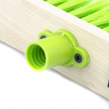 84614 | Щетка деревянная для подметания пола, 280 мм, 5 рядов, прямая тулейка с резьбой, без черенка, СИБРТЕХ-2