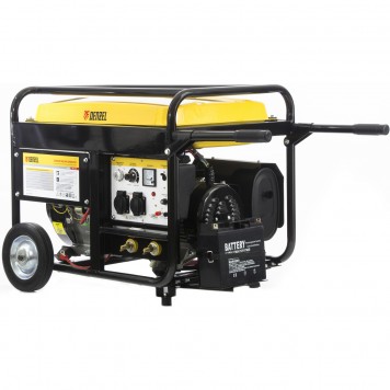 94653 | Бензиновая сварочная генераторная установка WG 210Е, 5,0 кВт, 220 В, бак 25 л, электростартер, DENZEL-5