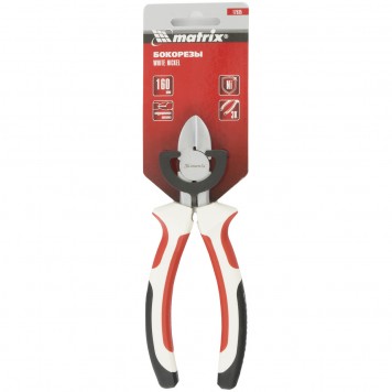 17535 | Бокорезы 160 мм, никелированные, трехкомпонентные рукоятки, MATRIX WHITE NICKEL-2