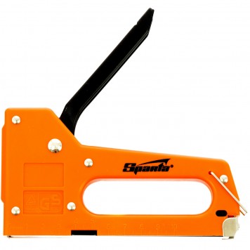 42001 | Степлер мебельный пластиковый, со скобами 100 шт, тип скобы 53, 4-8 мм, SPARTA-0