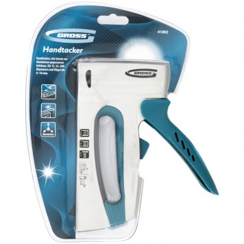 41002 | Степлер мебельный, алюминиевый корпус, регулировка удара, тип скобы: 13, 53, 300, 6-16 мм, GROSS-1