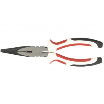 17187 | Длинногубцы прямые, 200 мм, трехкомпонентные рукоятки, MATRIX PREMIUM-0