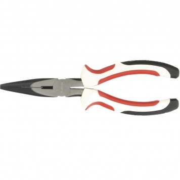 17186 | Длинногубцы прямые, 180 мм, трехкомпонентные рукоятки, MATRIX PREMIUM-0
