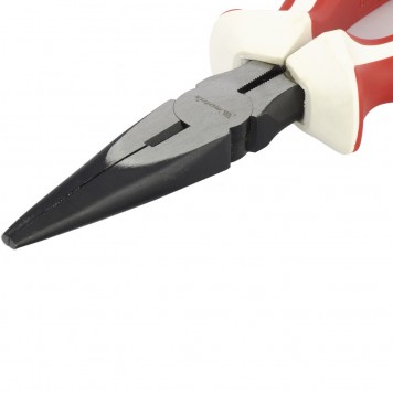 17186 | Длинногубцы прямые, 180 мм, трехкомпонентные рукоятки, MATRIX PREMIUM-1