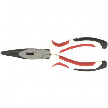 17185 | Длинногубцы прямые, 160 мм, трехкомпонентные рукоятки, MATRIX PREMIUM-0