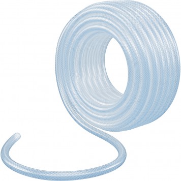 67432 | Шланг поливочный, прозрачный, армированный, трехслойный, 1/2, 15 м, PALISAD-0