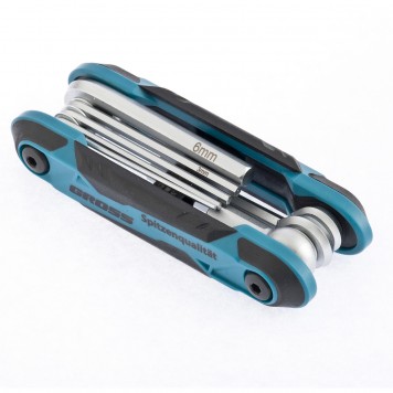 16412 | Набор ключей имбусовых HEX, складные, 8 шт CrV, GROSS-1