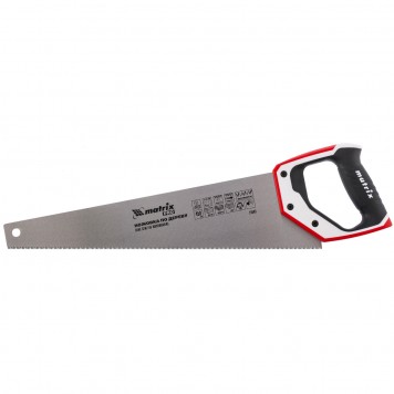 23583 | Ножовка по дереву, 450 мм, каленый зуб 3D, 11-12 TPI, трехкомпонентная рукоятка, Pro, MATRIX-0