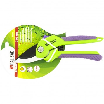 60531 | Секатор с наковальней 210 мм, шестеренный привод, двухкомпонентные рукоятки, PALISAD-2