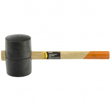 11161 | Киянка резиновая, 1130 г, черная резина, деревянная рукоятка, SPARTA-0