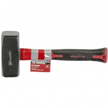10956 | Кувалда 2000 г, фибергласовая обрезиненная рукоятка, MATRIX OPTIMAL-0