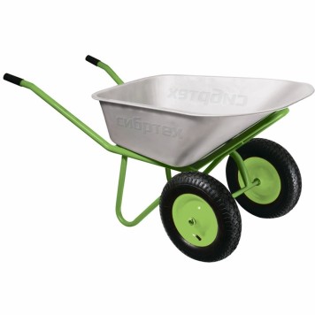 689643 | Тачка строительная двухколесная, объем 90 л, грузоподъемность 230 кг, СИБРТЕХ-0