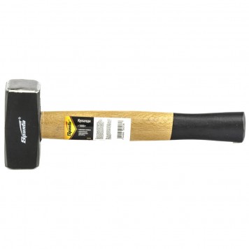 10905 | Кувалда, 1000 г, кованая головка, деревянная двухцветная рукоятка, SPARTA-0