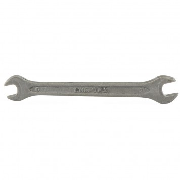 14320 | Ключ рожковый, 6 х 7 мм, CrV, фосфатированный, ГОСТ 2839, СИБРТЕХ-0