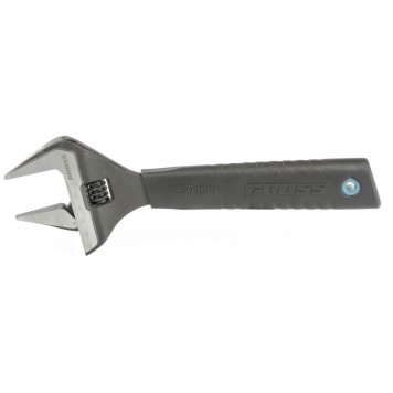 15569 | Ключ разводной 250 мм. CrV, тонкие губки, защитные насадки, GROSS-0