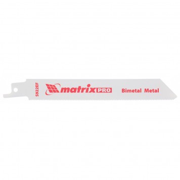 782009 | Полотна по металлу для сабельной пилы S922EF 125/1,4 мм, Bimetal, 2 шт, Pro, MATRIX-0