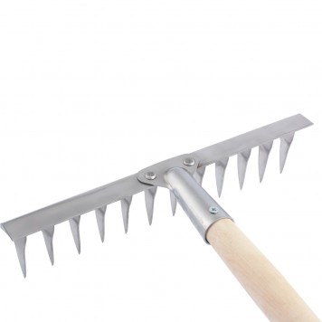 61754 | Грабли 12-зубые витые, 290 мм, нержавеющая сталь, черенок в/с, СИБРТЕХ-0
