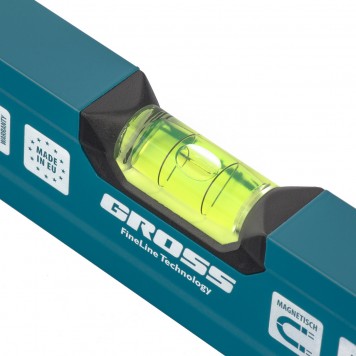 33710 | Уровень алюминиевый, 400 мм, магнит, 2 глазка, GROSS MAGNETISCH-1