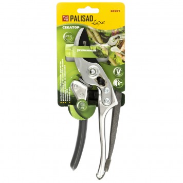 60501 | Секатор прямого реза усиленный 210 мм, металлические рукоятки, PALISAD LUXE-2