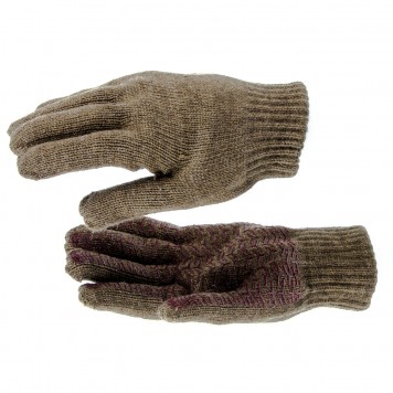 68621 | Перчатка двойная, основа верблюжья шерсть, ПВХ покрытие "Трактор", 150 г, СИБРТЕХ-0