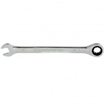 14803 | Ключ комбинированный трещоточный, 10 мм, CrV, зеркальный хром, MATRIX PROFESSIONAL-0