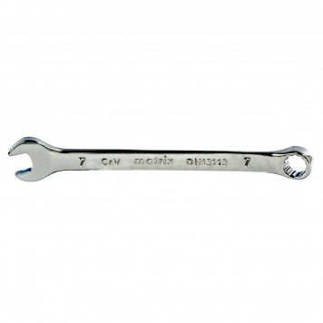 15151 | Ключ комбинированный, 7 мм, CrV, полированный хром, MATRIX-0