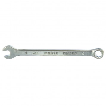 15102 | Ключ комбинированный, 6 мм, CrV, матовый хром, MATRIX-0