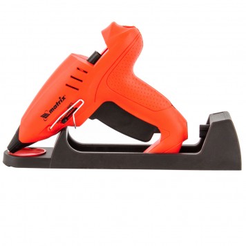 93015 | Клеевой пистолет 11 мм, подставка, кейс, 20 (160) Вт, 16 г/мин, регулятор 150-200°, MATRIX-0