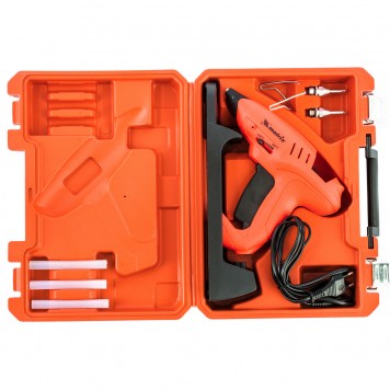 93015 | Клеевой пистолет 11 мм, подставка, кейс, 20 (160) Вт, 16 г/мин, регулятор 150-200°, MATRIX-2