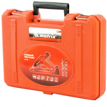 93015 | Клеевой пистолет 11 мм, подставка, кейс, 20 (160) Вт, 16 г/мин, регулятор 150-200°, MATRIX-3