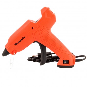 93006 | Клеевой пистолет, 11 мм, 30 (160) Вт, 18 г/мин, выключатель и индикатор напряжения, MATRIX-0