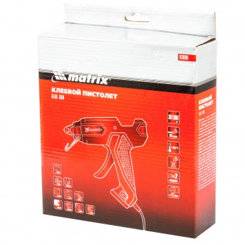 93006 | Клеевой пистолет, 11 мм, 30 (160) Вт, 18 г/мин, выключатель и индикатор напряжения, MATRIX-2
