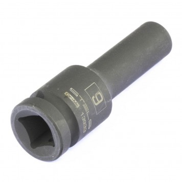 13933 | Головка ударная удлиненная шестигранная, 9 мм, 1/2, CrMo, STELS-2