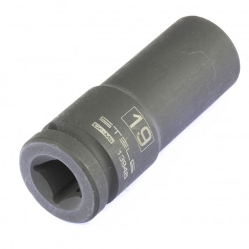 13946 | Головка ударная удлиненная шестигранная, 19 мм, 1/2, CrMo, STELS-2