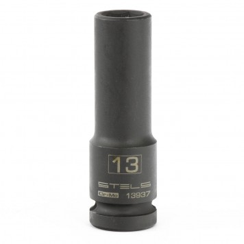 13937 | Головка ударная удлиненная шестигранная, 13 мм, 1/2, CrMo, STELS-0