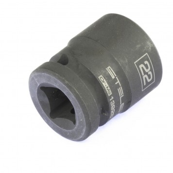 13926 | Головка ударная шестигранная, 22 мм, 1/2, CrMo, STELS-2