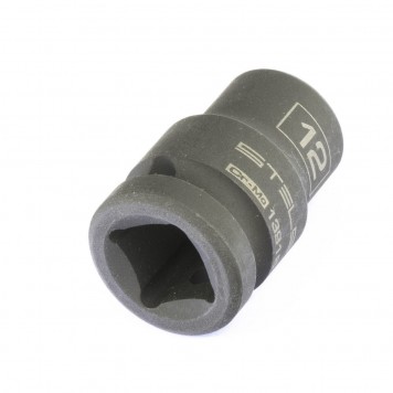 13916 | Головка ударная шестигранная, 12 мм, 1/2, CrMo, STELS-2