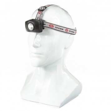 90564 | Фонарь наголовный, светодиодный, 1 super Led, 3 х ААА, STERN-0