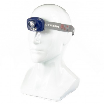 90566 | Фонарь наголовный Extreme, ABS, 3 режим, ИК сенсор, CREE XP-E Led 3Вт 120Лм + 2 reD, 8 ч, 3 х ААА, STERN-0