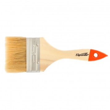824405 | Кисть плоская 3, натуральная щетина, деревянная ручка, SPARTA SLIMLINE-0