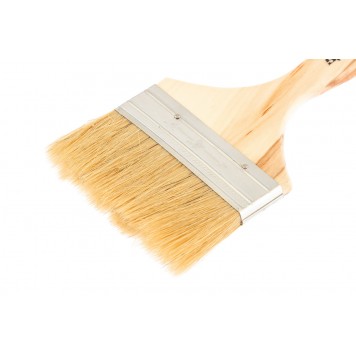 824455 | Кисть плоская 4, натуральная щетина, деревянная ручка, SPARTA SLIMLINE-1