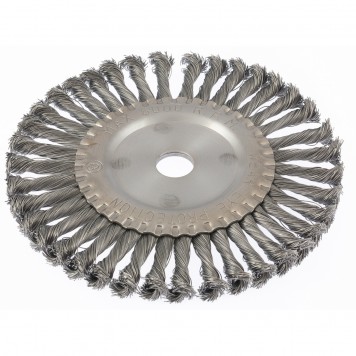 74638 | Щетка для УШМ 200 мм, посадка 22,2 мм, плоская, крученая проволока 0,5 мм, MATRIX-1