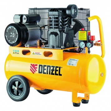58094 | Компрессор масляный PC 2/50-400, Х-Pro, ременный, 10 бар, производительность 400 л/мин, 2,3 кВт, 220В, DENZEL-0