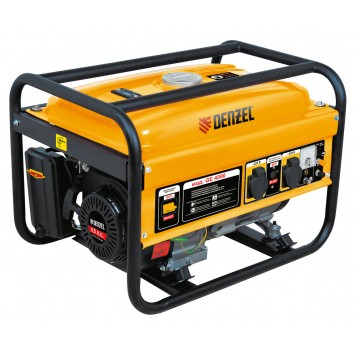 94682 | Генератор бензиновый GE 4000, 3,5 кВт, 220 В/50 Гц, 15 л, ручной старт, DENZEL-0