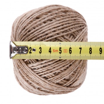 93877 | Шпагат джутовый, L 90 м, четырехниточный, 1120 текс, 19, 2 кгс, СИБРТЕХ-4